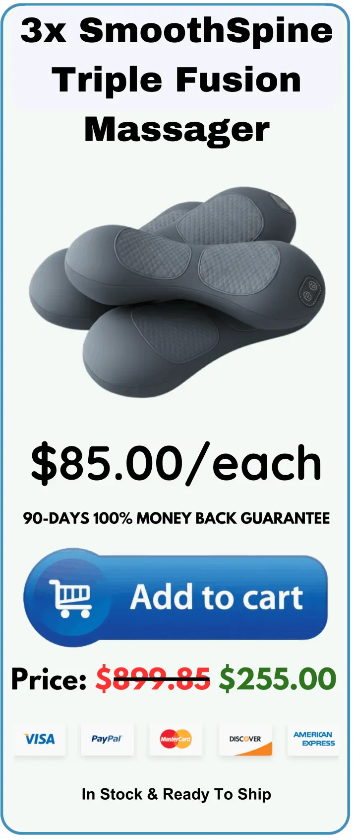 SmoothSpine Triple Fusion Massager offer package price