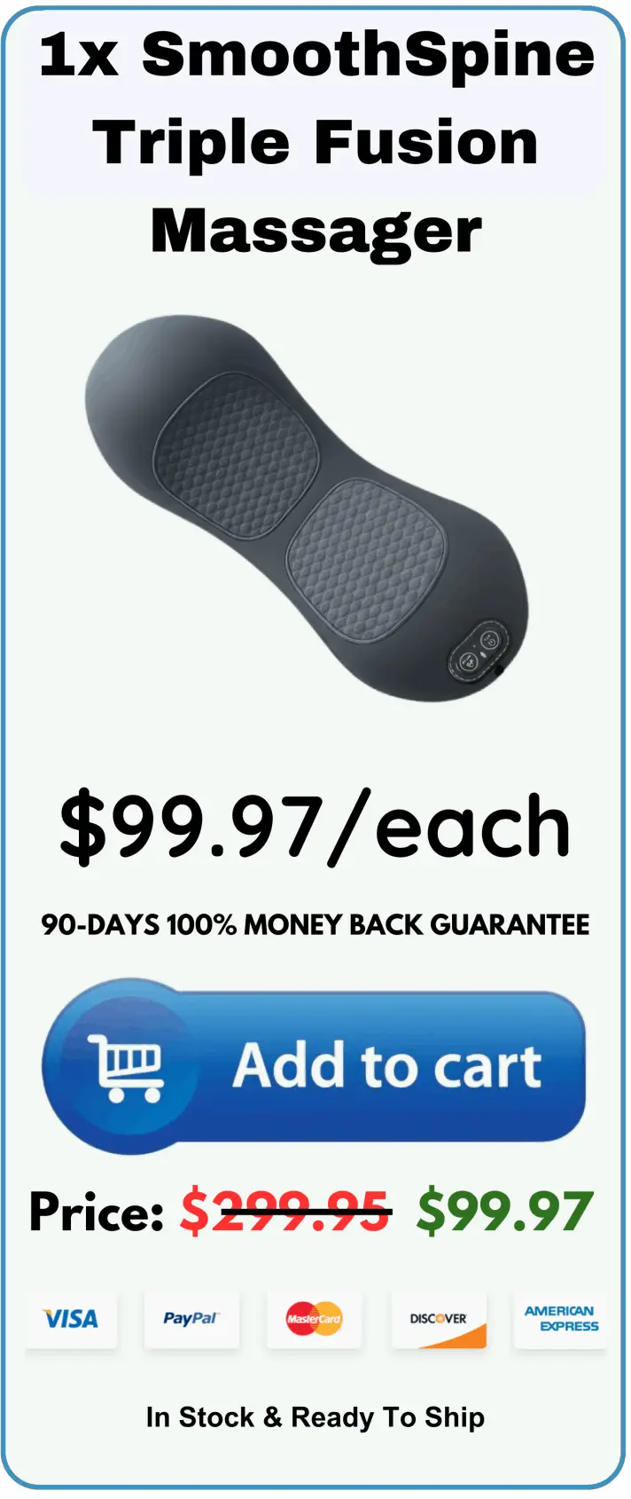 SmoothSpine Triple Fusion Massager Price